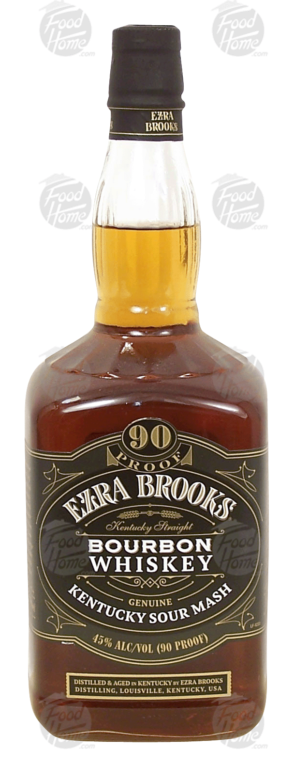 Ezra Brooks Genuine kentucky straight bourbon whiskey, 45% alc. by vol. Full-Size Picture